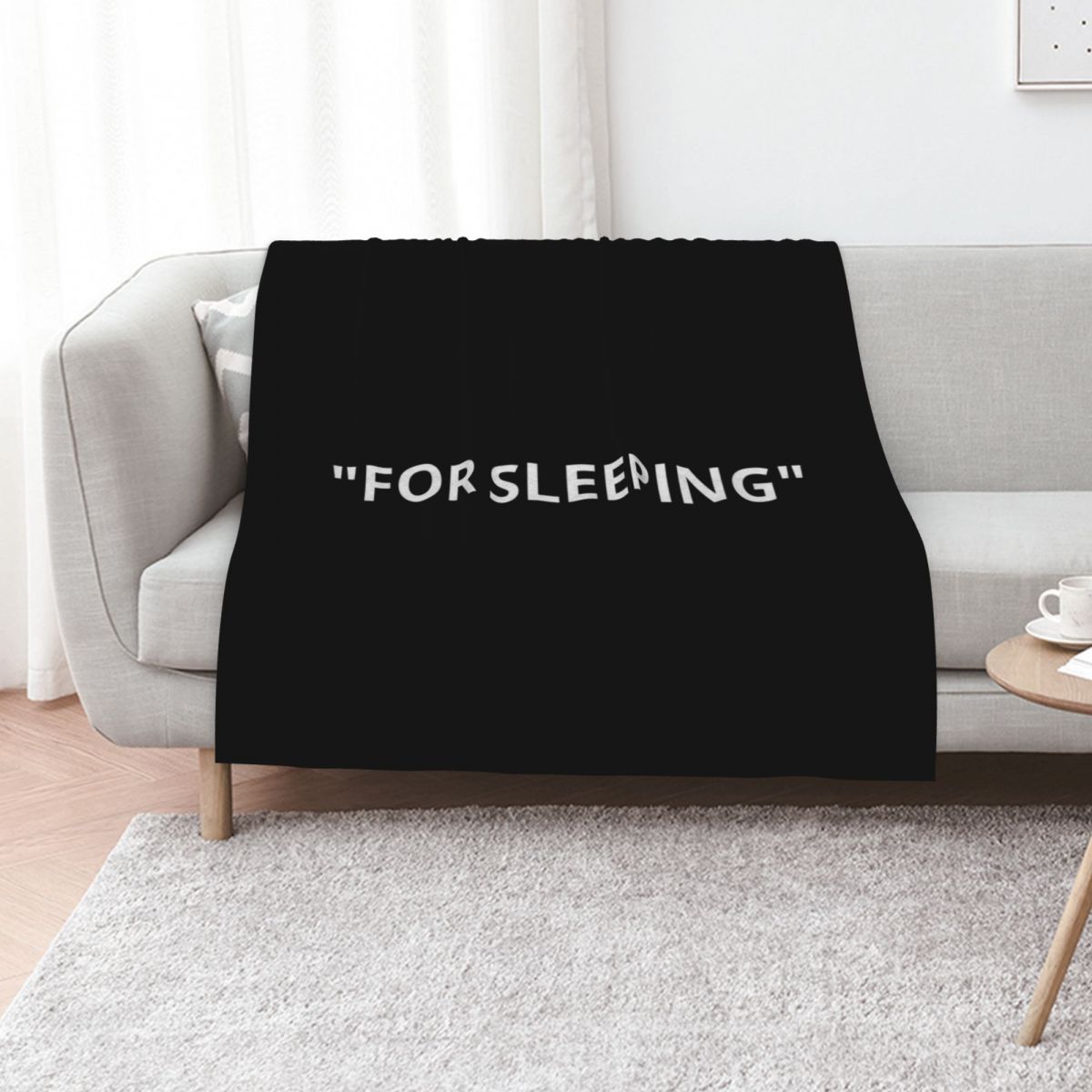 3D Printing Quotation - Белое одеяло-плед For Sleeping Quotation Marks,