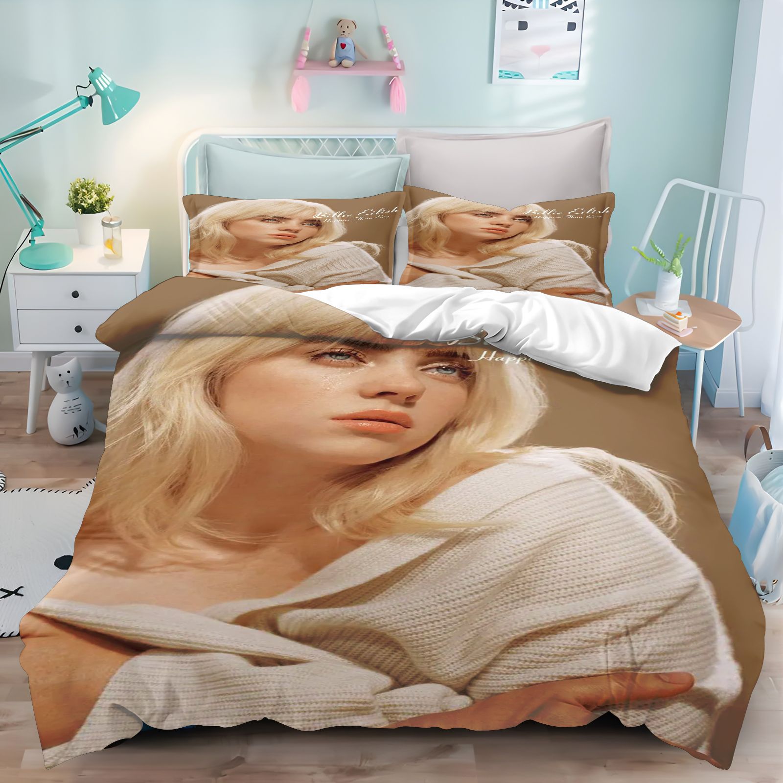 3D Printing Quilting - Комплект постельного белья Billie Eilish с