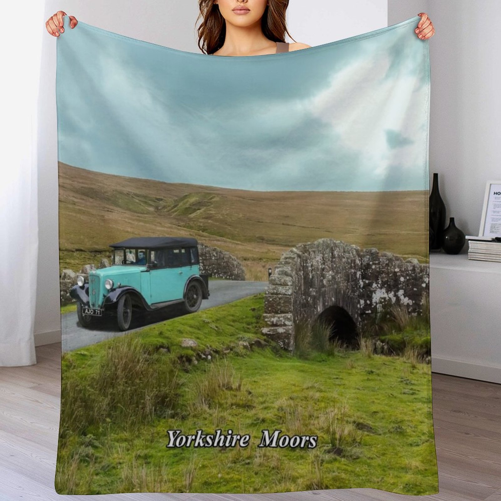 3D Printing Yorkshire - Плед из искусственного меха Yorkshire Moors,