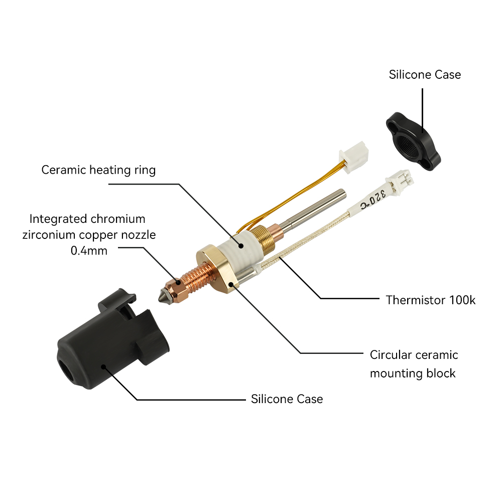 Для Creality K1C/K1 Max Hotend – обзор и цена 3D Printing Creality
