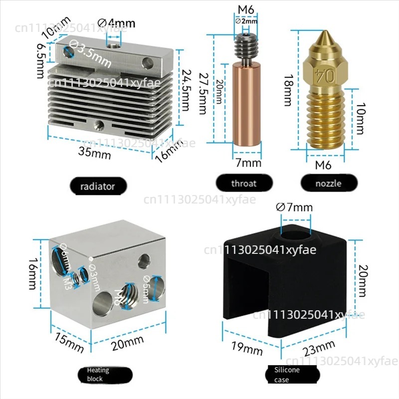 Комплект горячего концентрата  – обзор и цена 3D Printer Hotend Kit